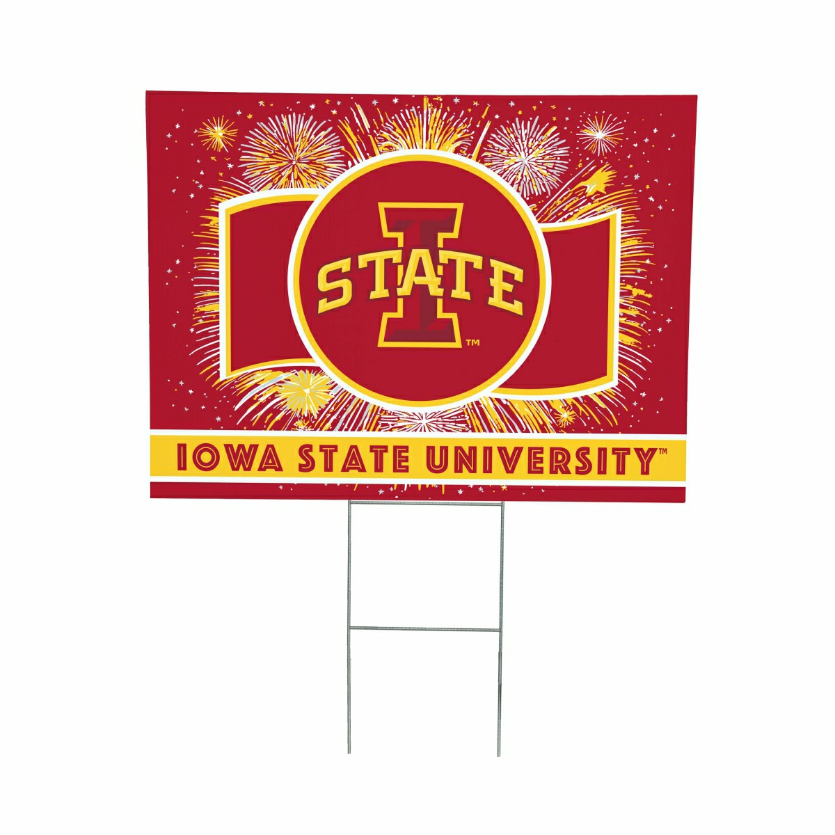 Iowa State University Yard Sign, Patriotic, Collegiate, Home