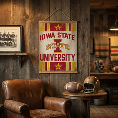 Iowa State University, Canvas Wall Tapestry, Medium, 36x24, Collegiate, Home