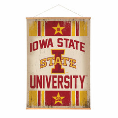 Iowa State University, Canvas Wall Tapestry, Large, 54x36, Collegiate, Home