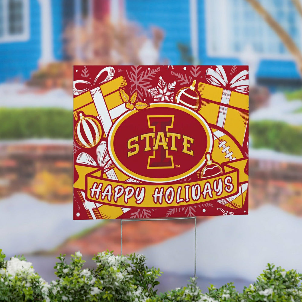 Iowa State University Yard Sign, Holiday, Collegiate, Home