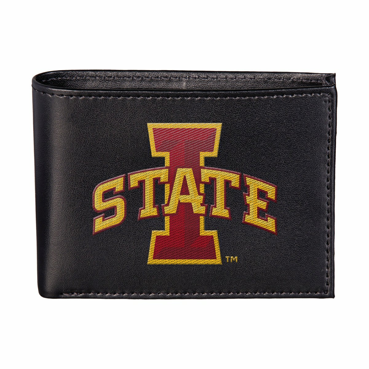 Iowa State University Black Bi-Fold Embroidered Wallet w/ RFID Blockin, Collegiate, Home