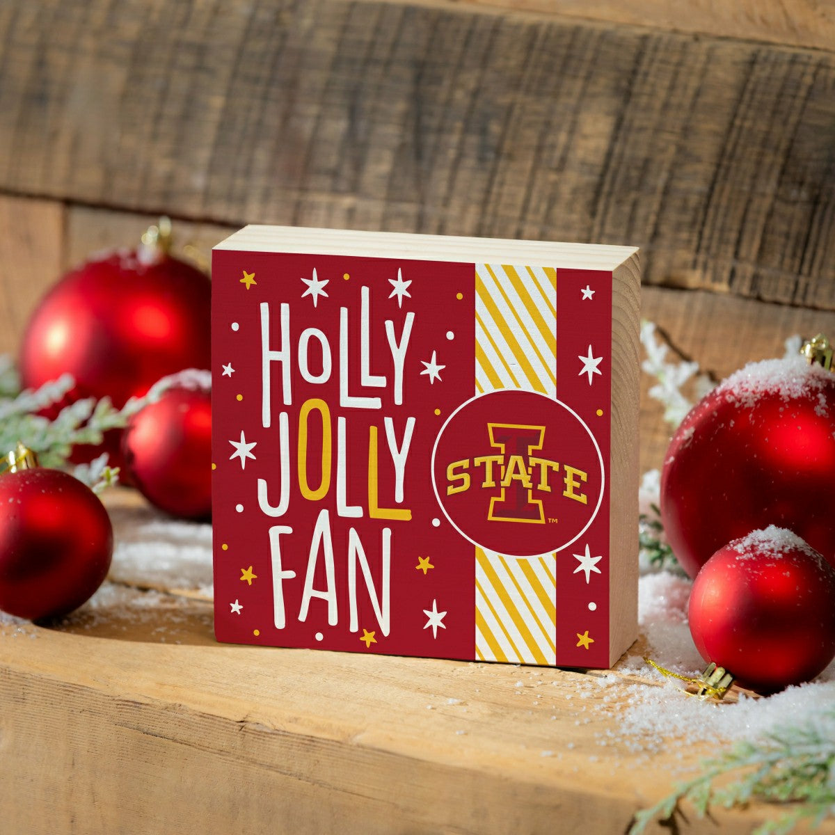 Iowa State University Block, Holiday, 6x6, Collegiate, Home