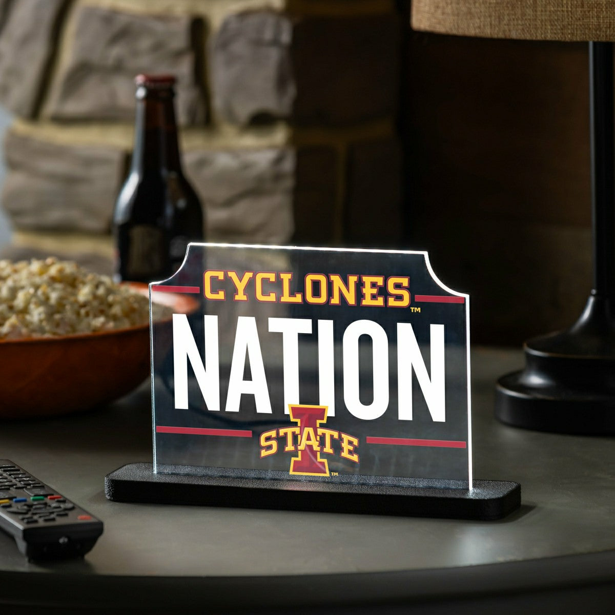 Iowa State University College Rectangle Desklite LED Decor, Collegiate, Home