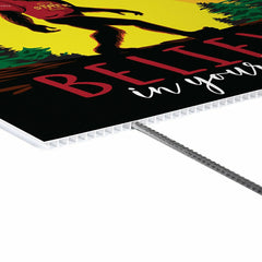 Iowa State University Yard Sign, Bigfoot, Collegiate, Home