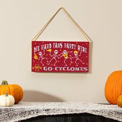 Iowa State University Halloween Wood Wall Sign, 6x11, Collegiate, Home