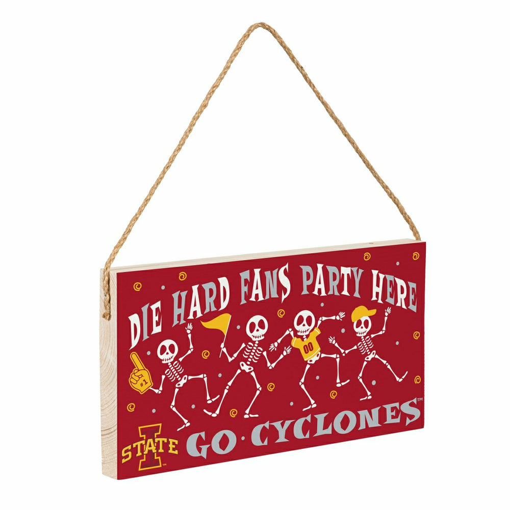 Iowa State University Halloween Wood Wall Sign, 6x11, Collegiate, Home