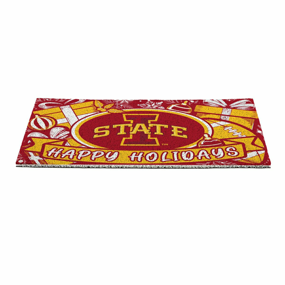 Iowa State University Holiday PVC Mat, 28"x16", Collegiate