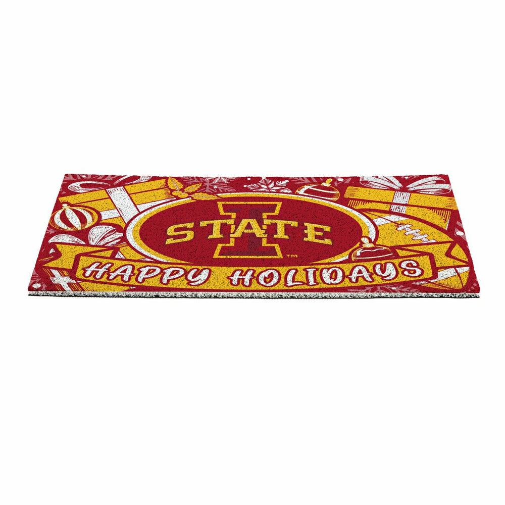 Iowa State University Holiday PVC Mat, 28"x16", Collegiate