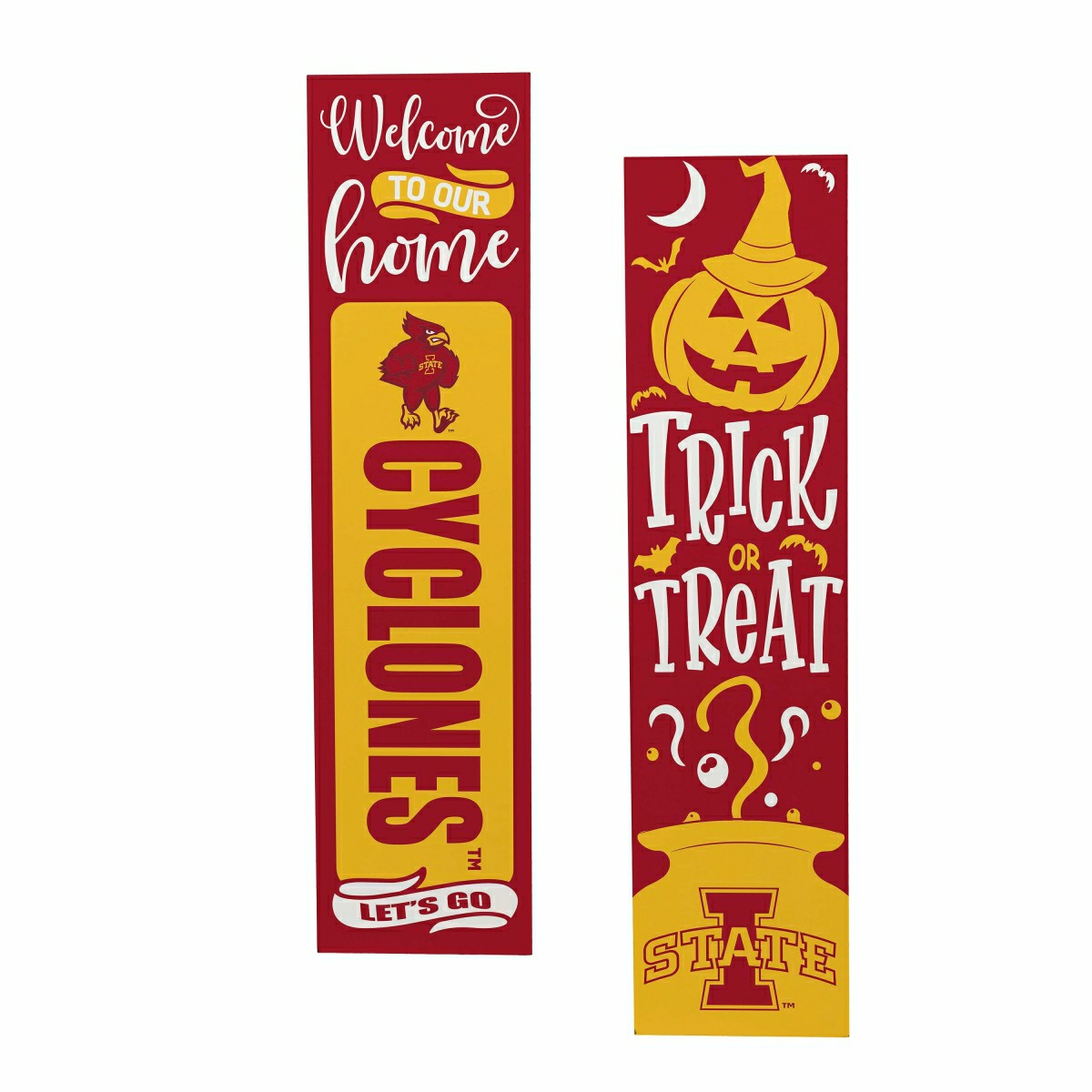 47" Double Sided Leaner, Iowa State University, Halloween, Collegiate, Home