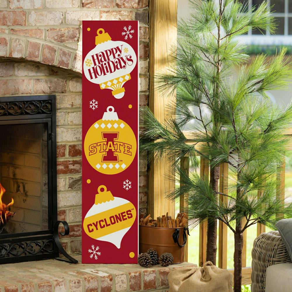 47" Double Sided Leaner, Iowa State University, Christmas, Collegiate, Home