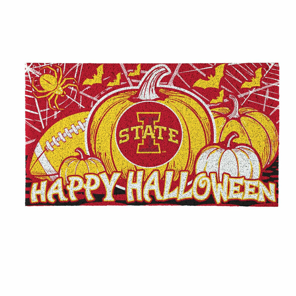Iowa State University Halloween PVC Mat, 28"x16", Collegiate