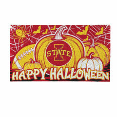 Iowa State University Halloween PVC Mat, 28"x16", Collegiate