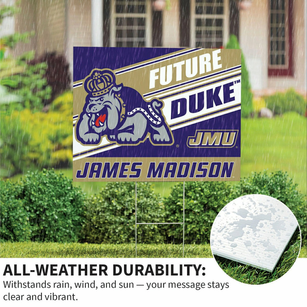 James Madison University Coroplast Yard Sign, Future Student, Collegiate, Home