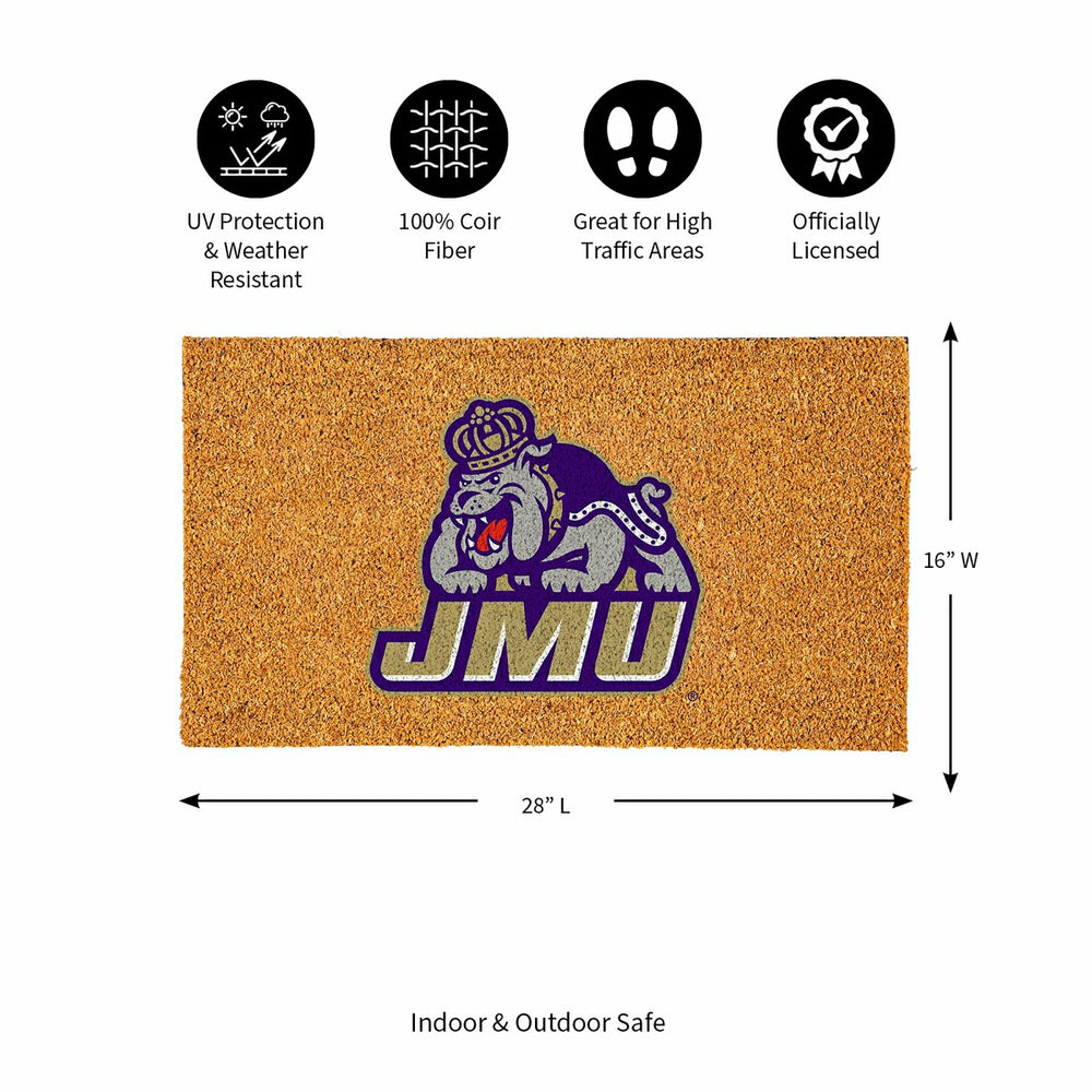 Coir Mat, 16"x28", James Madison University, Collegiate