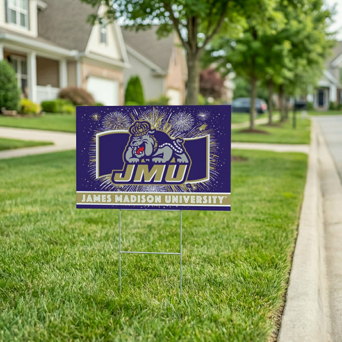 James Madison University Yard Sign, Patriotic, Collegiate, Home
