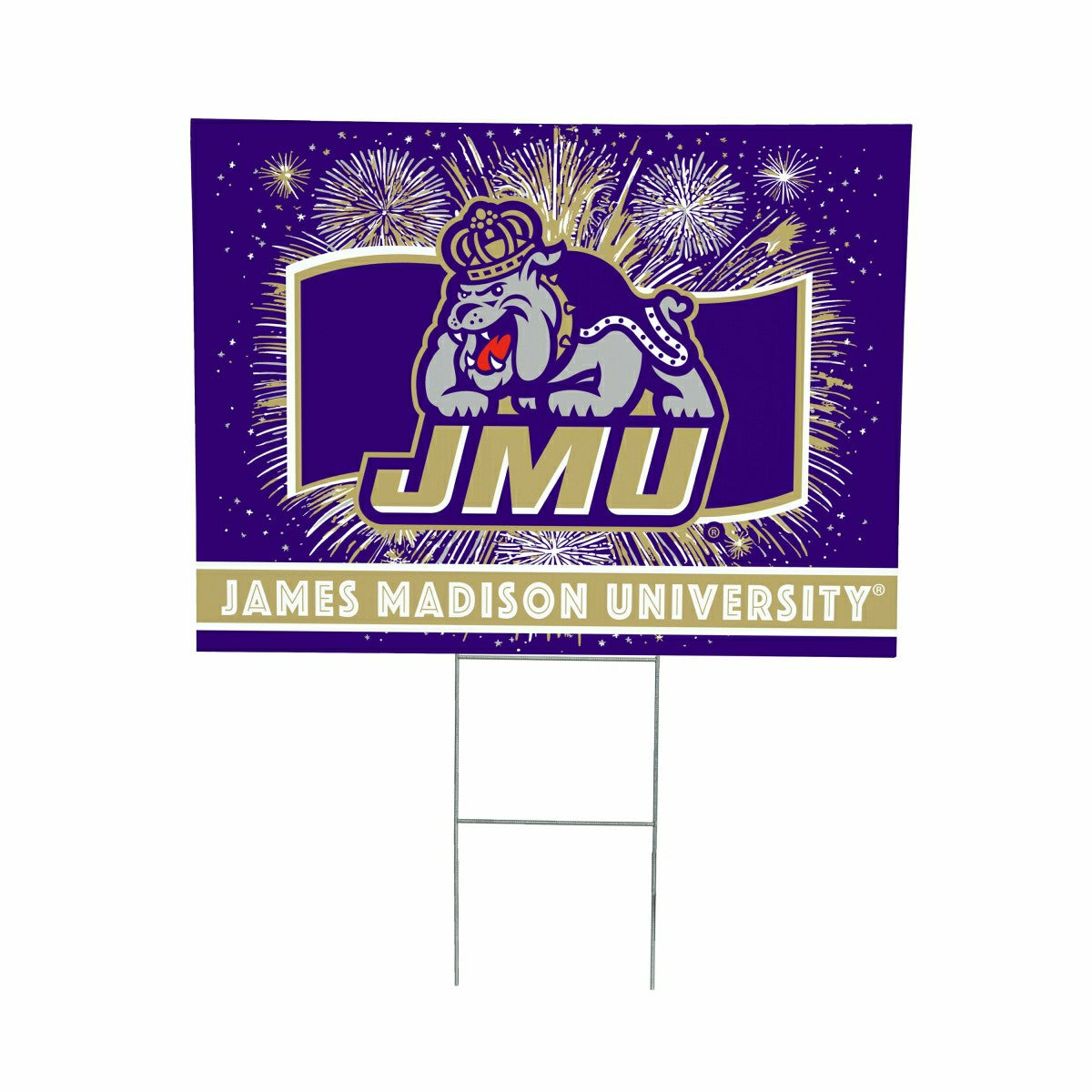 James Madison University Yard Sign, Patriotic, Collegiate, Home