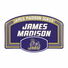 James Madison University USA Embossed Steel Wall Sign, 11" x 17", Collegiate, Home