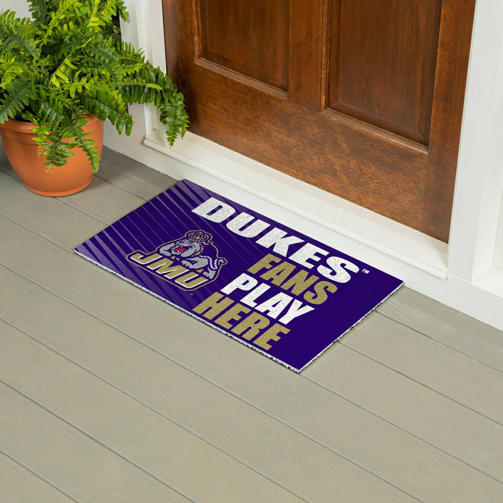 James Madison University Fan Mat, 28"x16", Collegiate