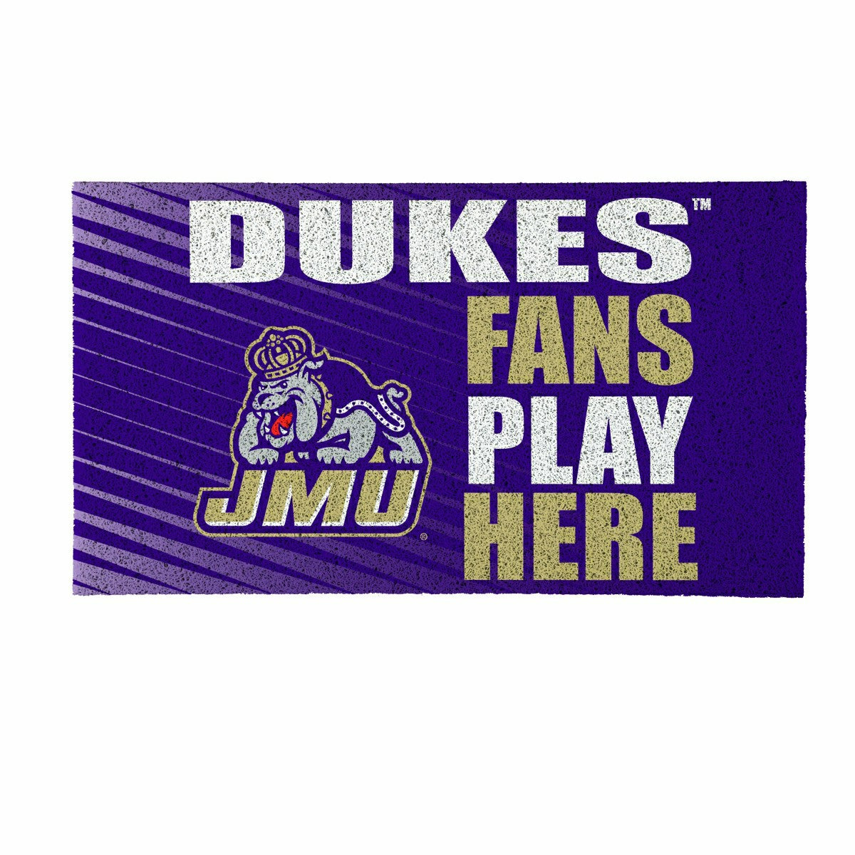 James Madison University Fan Mat, 28"x16", Collegiate