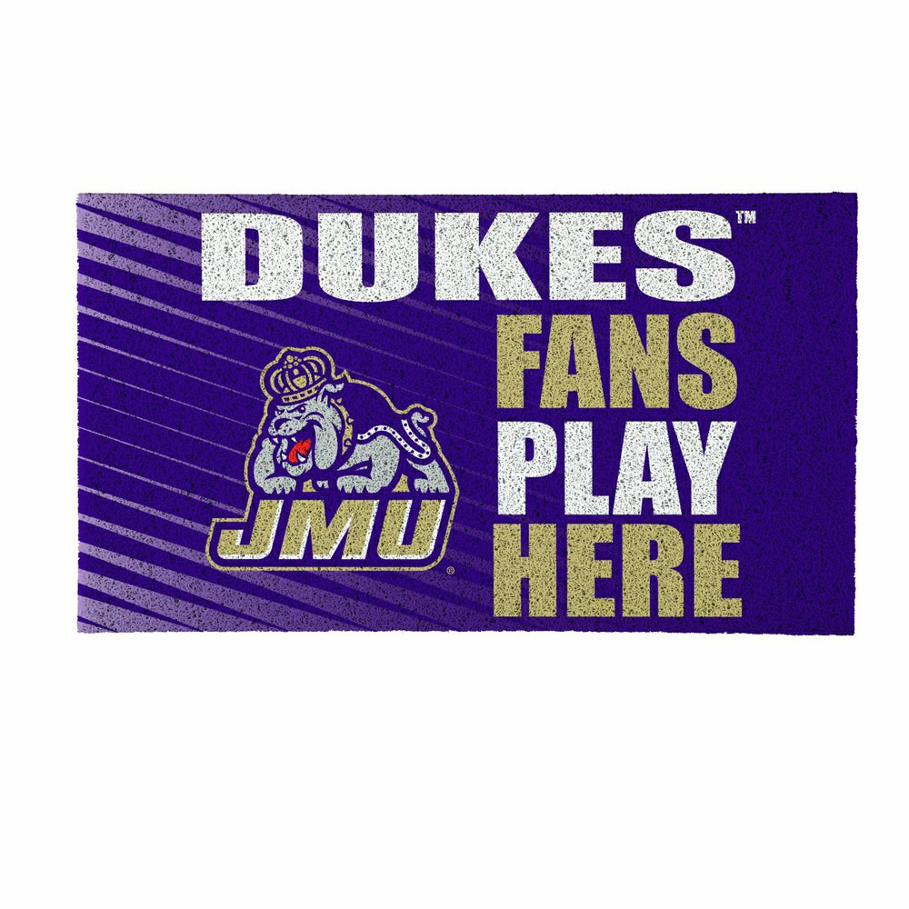 James Madison University Fan Mat, 28"x16", Collegiate