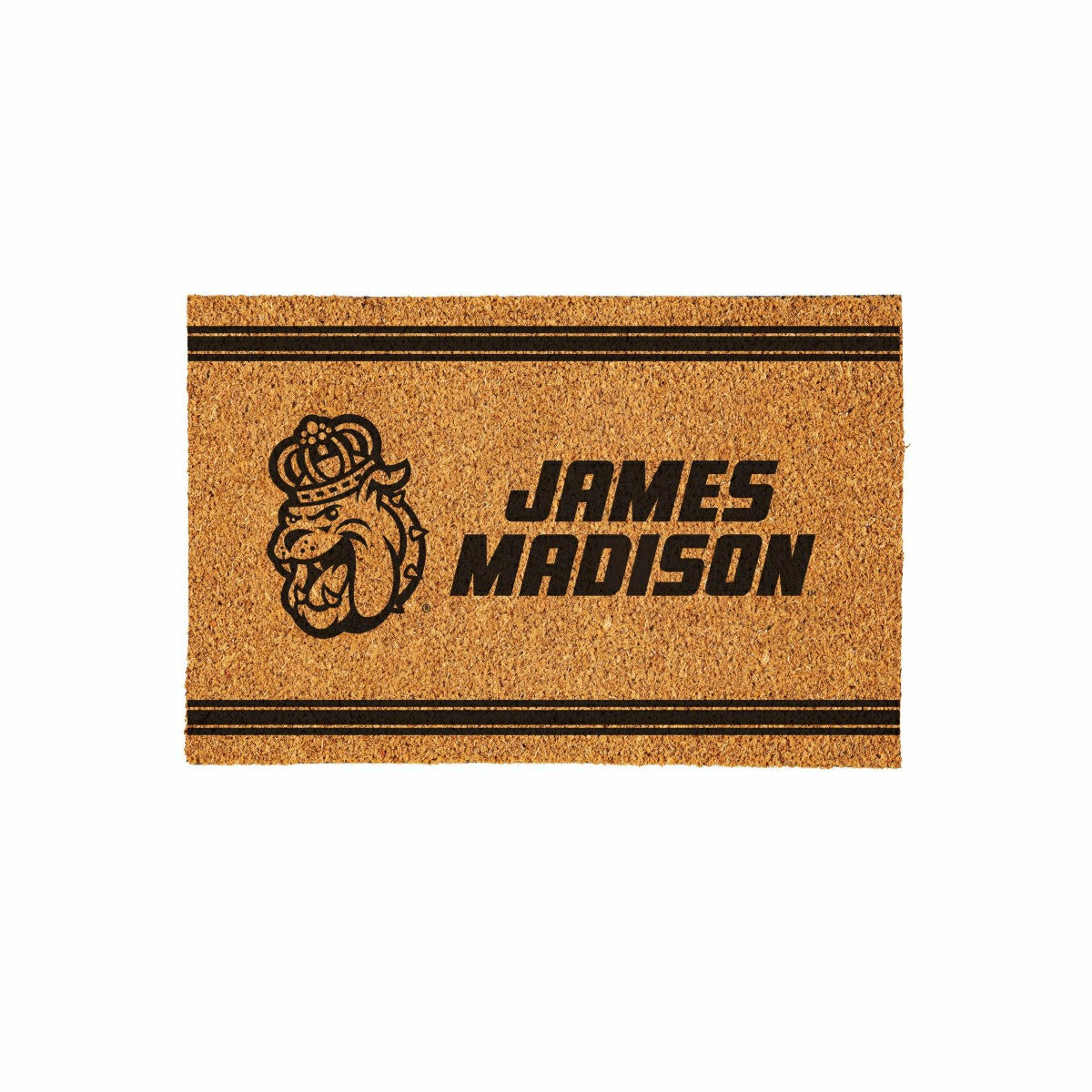 James Madison University Large One Color Coir Mat, 36"x24", Collegiate