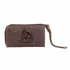 Wristlet Wallet, Brown, James Madison University, Collegiate, Home