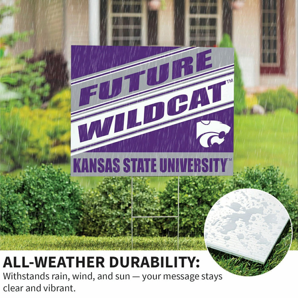 Kansas State University Coroplast Yard Sign, Future Student, Collegiate, Home