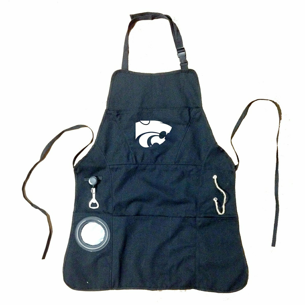 Grill Apron, Black, Kansas State University, Collegiate, Home