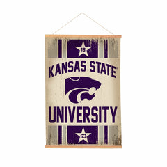Kansas State University, Canvas Wall Tapestry, Medium, 36x24, Collegiate, Home