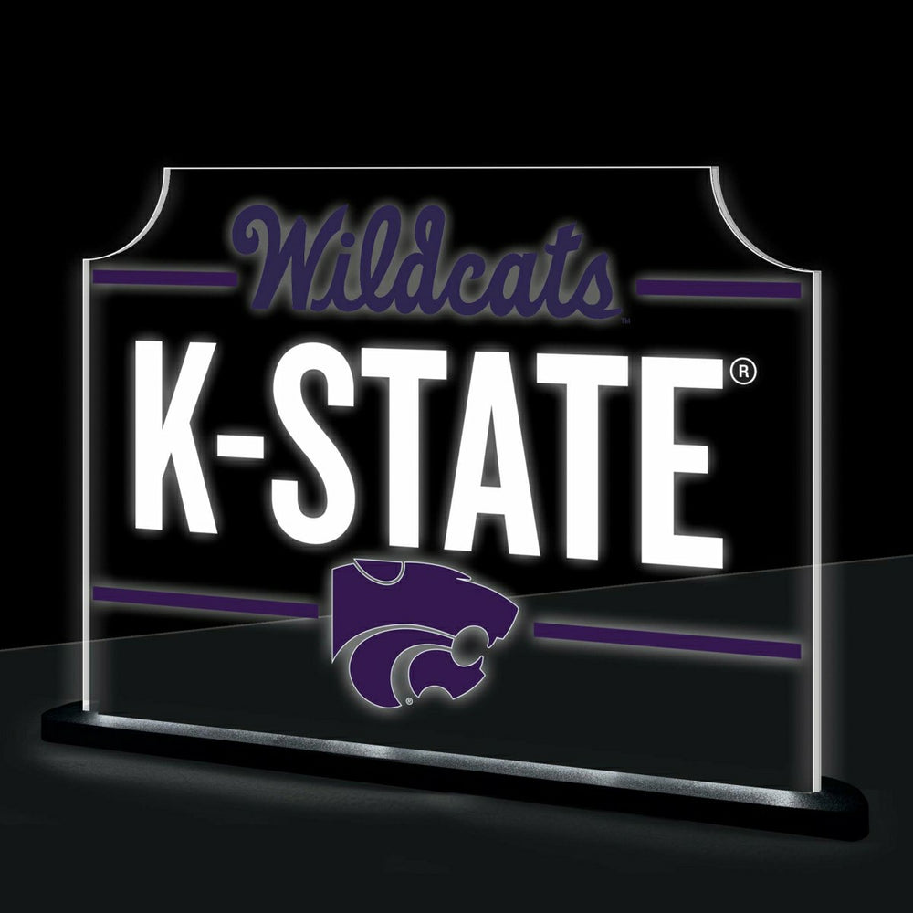 Kansas State University College Rectangle Desklite LED Decor, Collegiate, Home