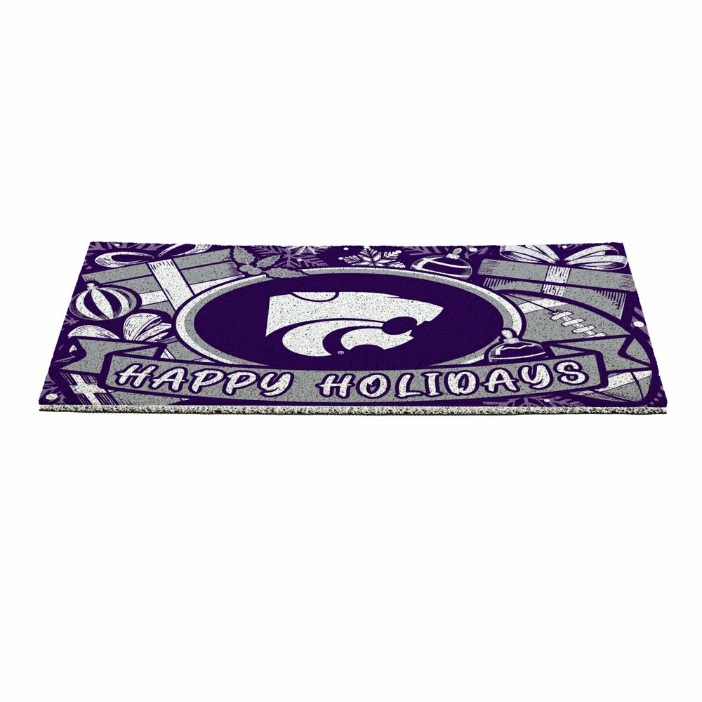 Kansas State University Holiday PVC Mat, 28"x16", Collegiate