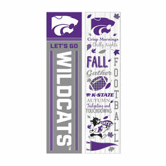 Kansas State University 46" Double Sided Leaner, Fall Seasonal, Collegiate, Home