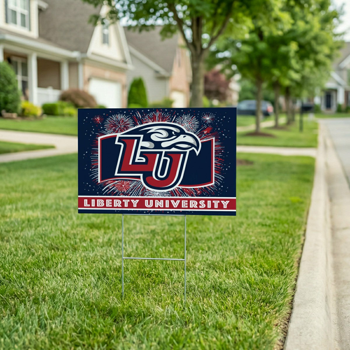 Liberty University Yard Sign, Patriotic, Collegiate, Home