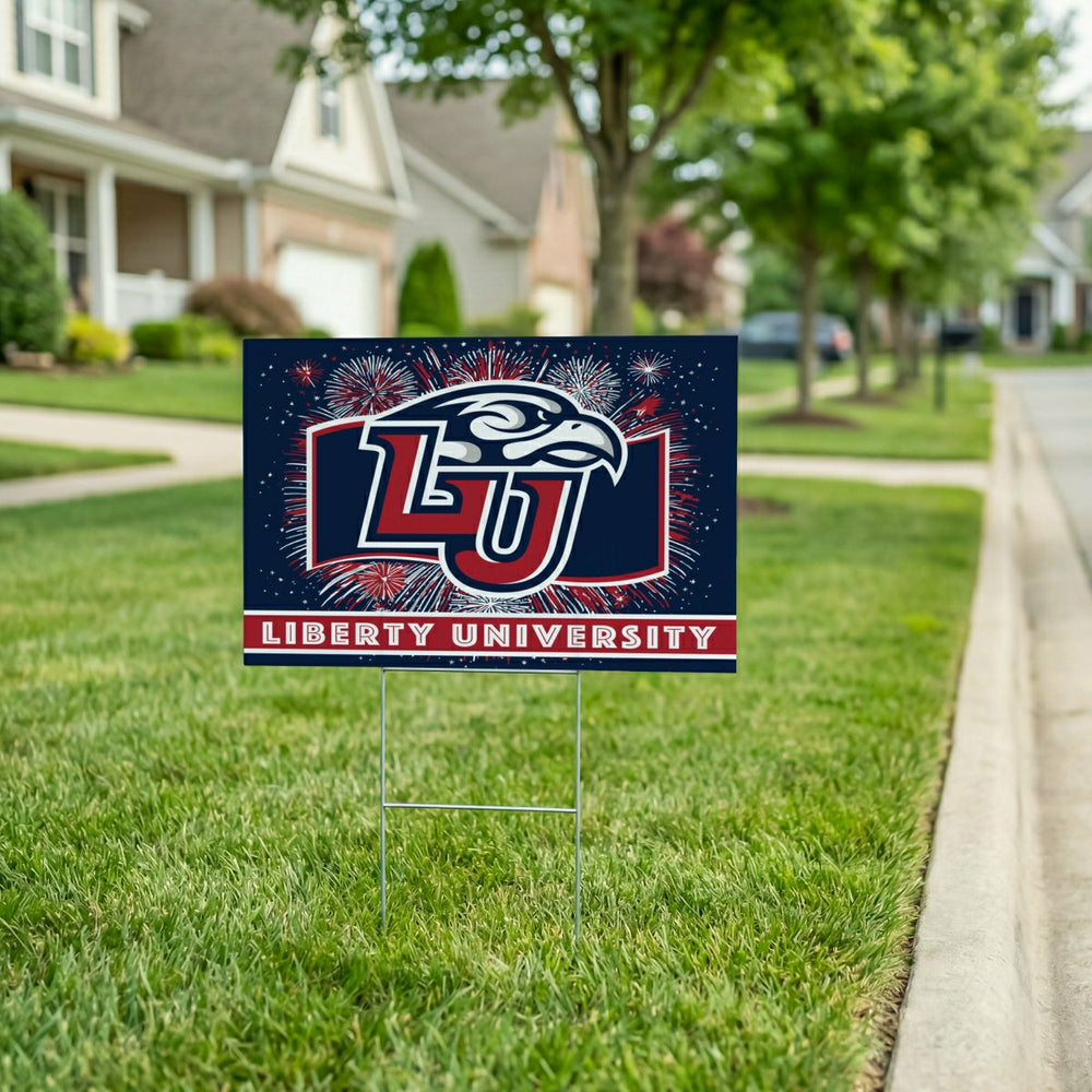 Liberty University Yard Sign, Patriotic, Collegiate, Home