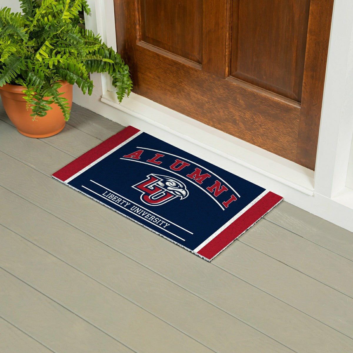 Liberty University Alumni Mat, 28"x16", Collegiate