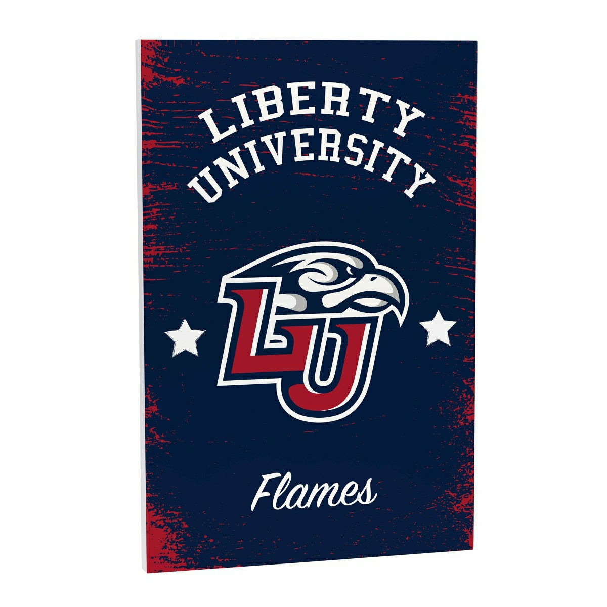 Liberty University Wood Wall Sign, 16x24, Collegiate, Home