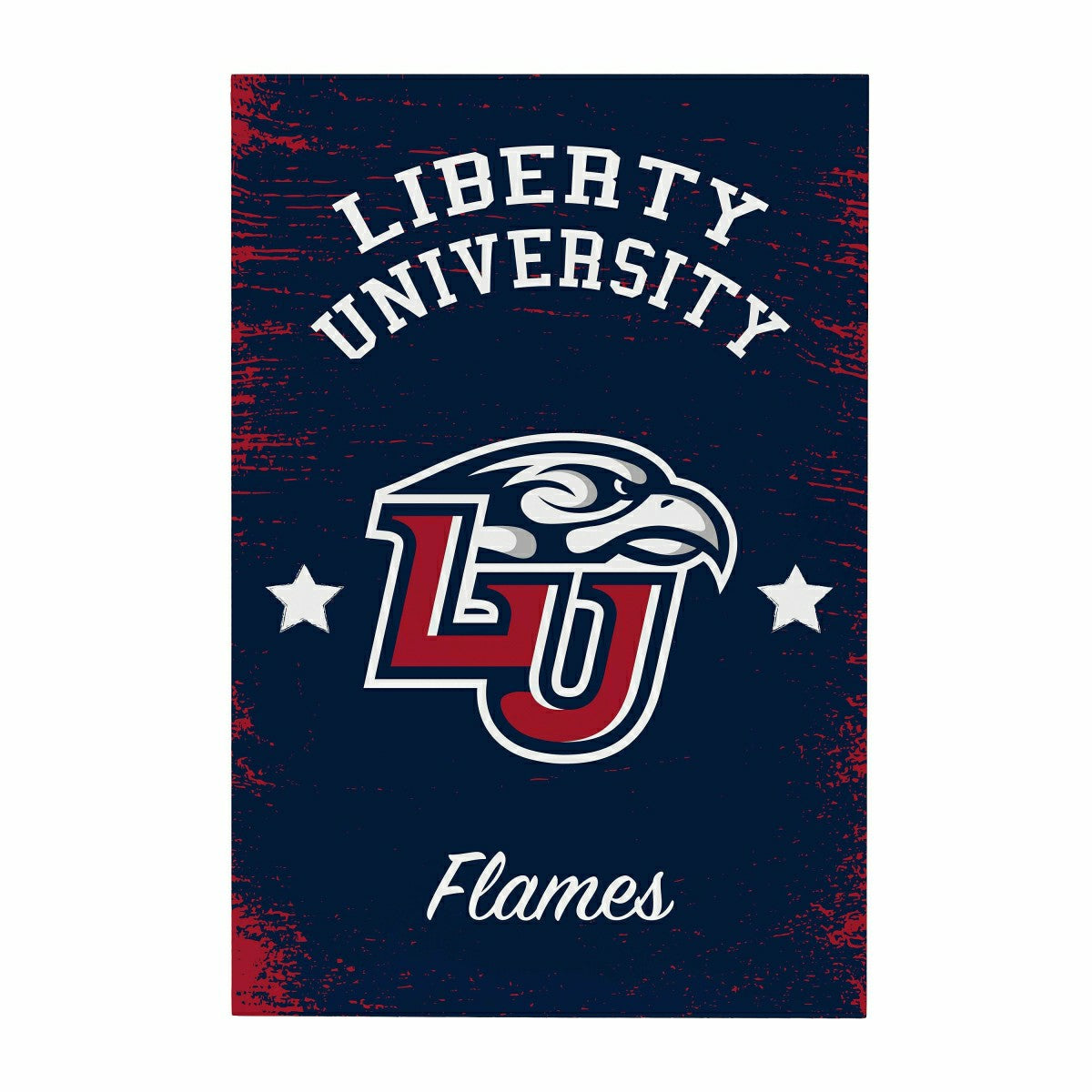 Liberty University Wood Wall Sign, 16x24, Collegiate, Home