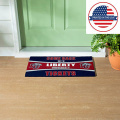 28" x 16" PVC Trapper Mat, Come Back with Tickets, Liberty University, Collegiate