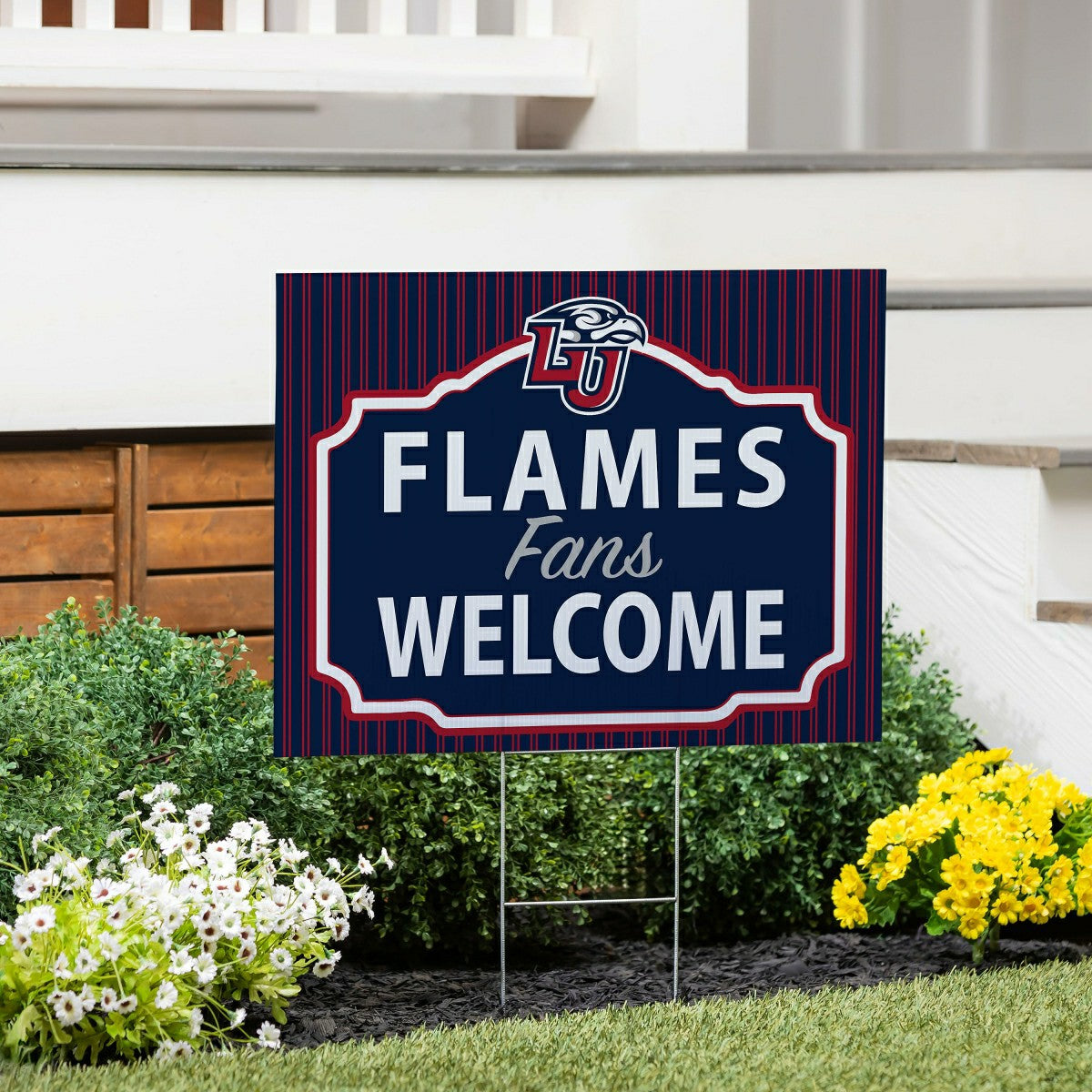 Liberty University Coroplast Yard Sign, "Fans Welcome", Collegiate, Home