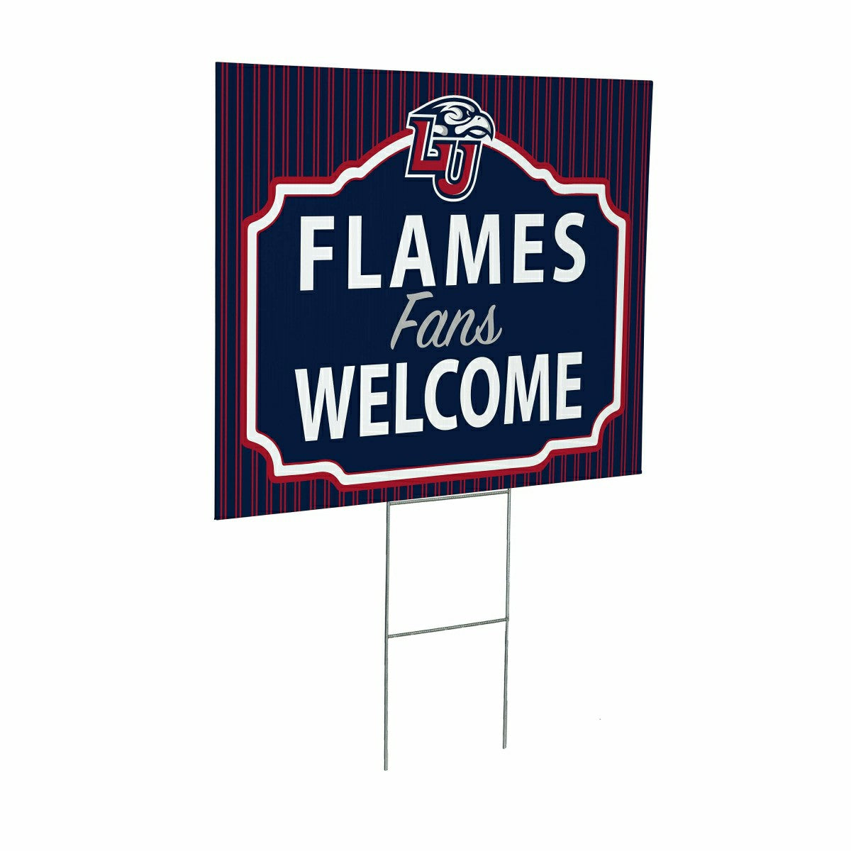 Liberty University Coroplast Yard Sign, "Fans Welcome", Collegiate, Home