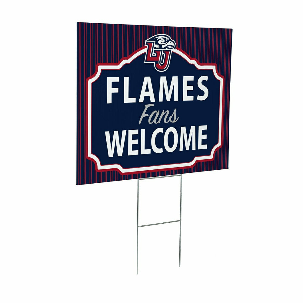 Liberty University Coroplast Yard Sign, "Fans Welcome", Collegiate, Home
