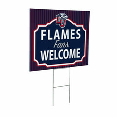 Liberty University Coroplast Yard Sign, "Fans Welcome", Collegiate, Home