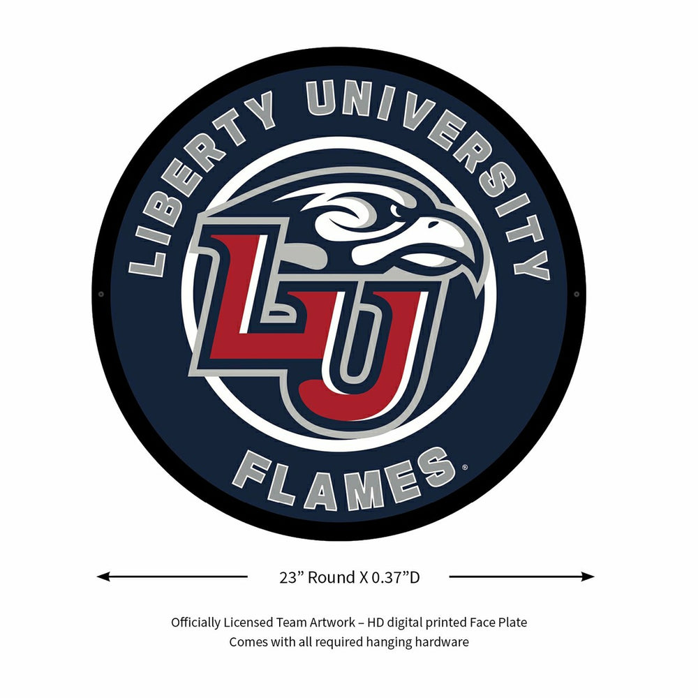 LED Wall Decor, Round, Liberty University, Collegiate, Home