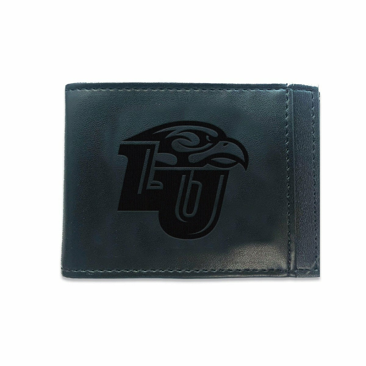 Front Pocket Wallet w/ RFID Blocking, Liberty University, Black, Collegiate, Home