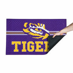 Embossed Mat, Cross Hatch, Louisiana State University, Collegiate