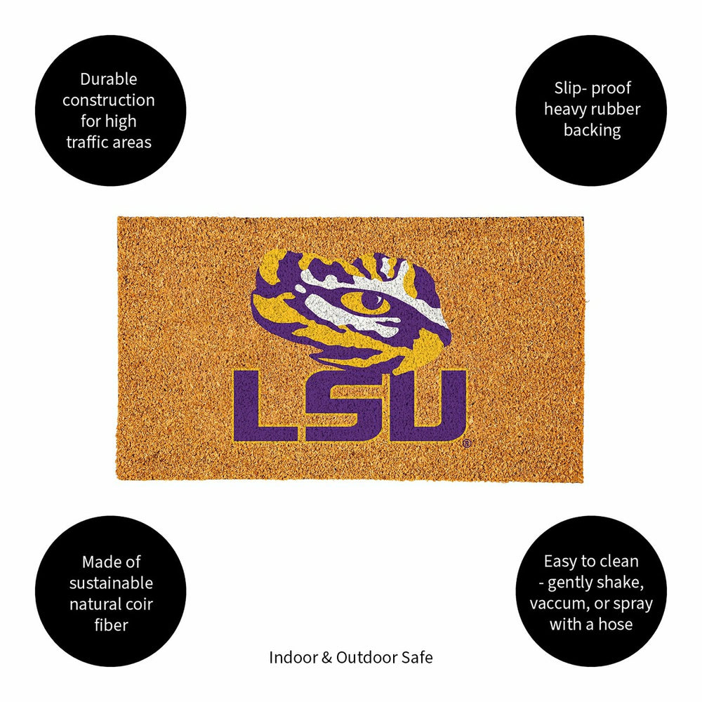 Coir Mat, 16"x28", Louisiana State University, Collegiate