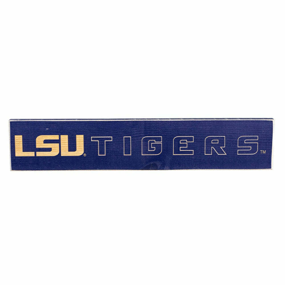 Louisiana State University Engraved Wood Sign, 3.5" x 18", Collegiate, Home