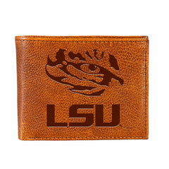 Louisiana State University, Embossed 100% Genuine Tumbled Leather Pass, Collegiate, Home