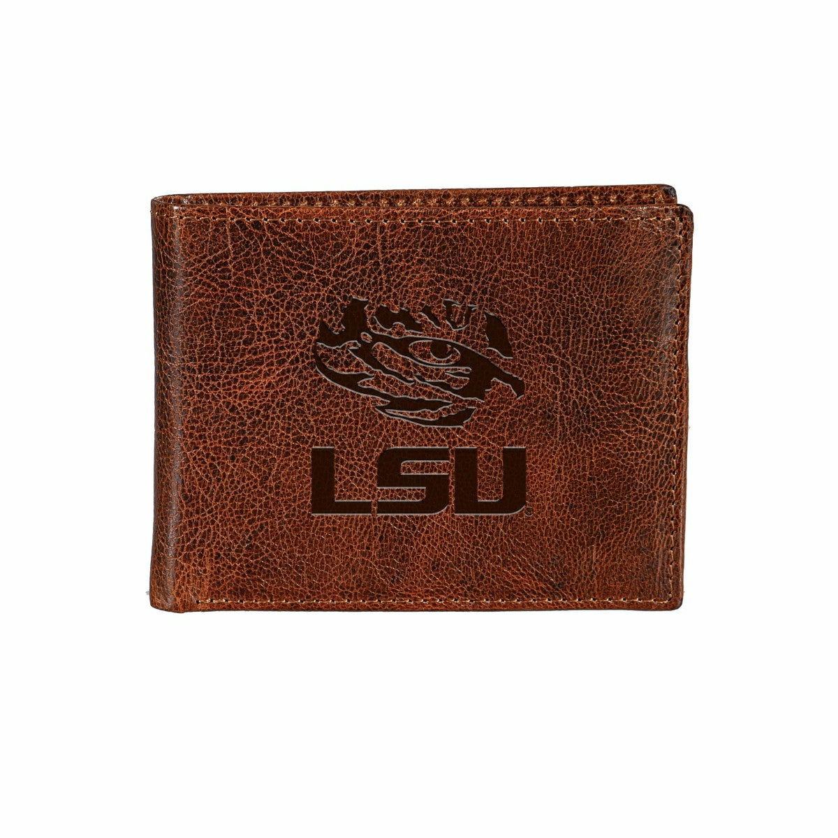 Louisiana State University, Embossed 100% Genuine Tumbled Leather Pass, Collegiate, Home