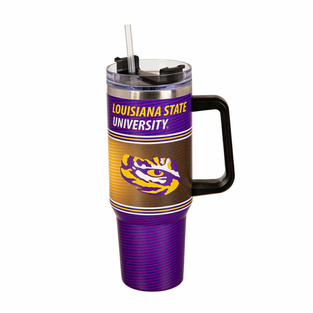 40oz Stainless Steel Canyon Cup w/ Straw, Louisiana State University, Collegiate, Home
